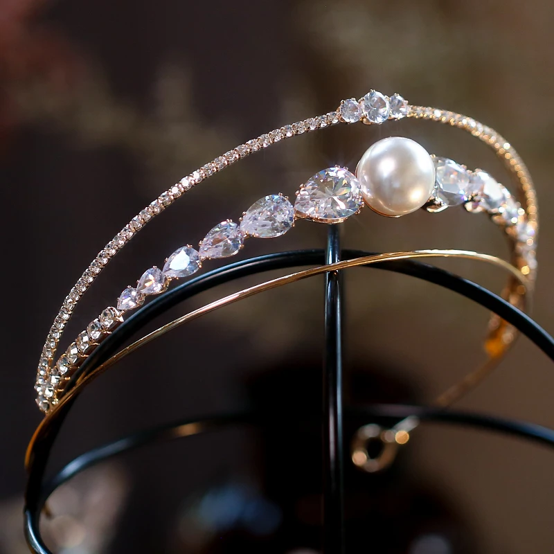 Predaj Luxusné barokové crystal dunenia svadobné tiaras cubic 